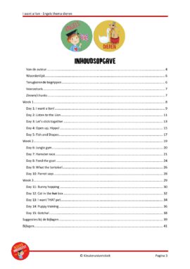 Alternative view of I want a lion - Engels thema dieren